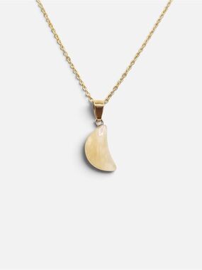 CITRINE MOON NECKLACE (GOLD)